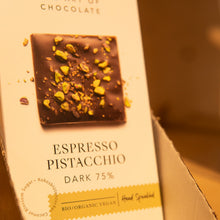 Load image into Gallery viewer, Vivani 75% Dark Espresso Pistachio Chocolate

